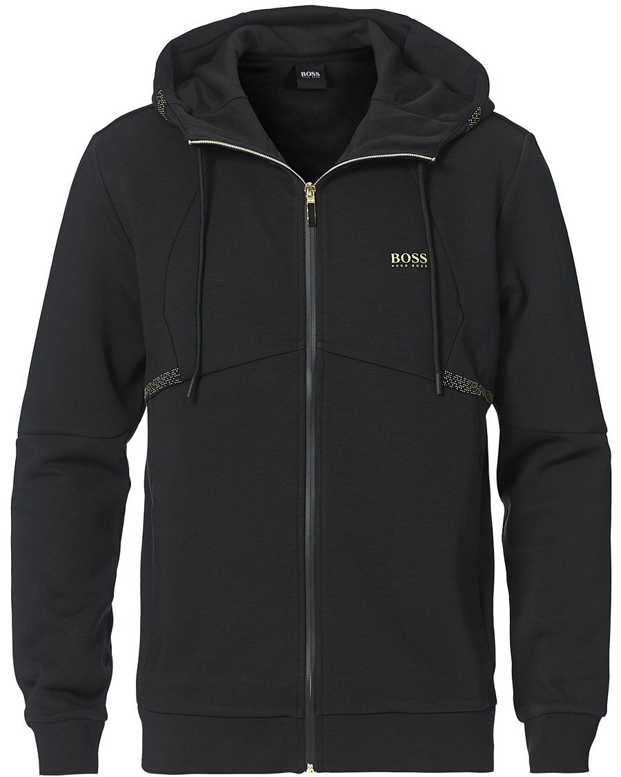 Heren | Truien | BOSS GREEN | BOSS Athleisure Saggy Full Zip Hoodie Black
