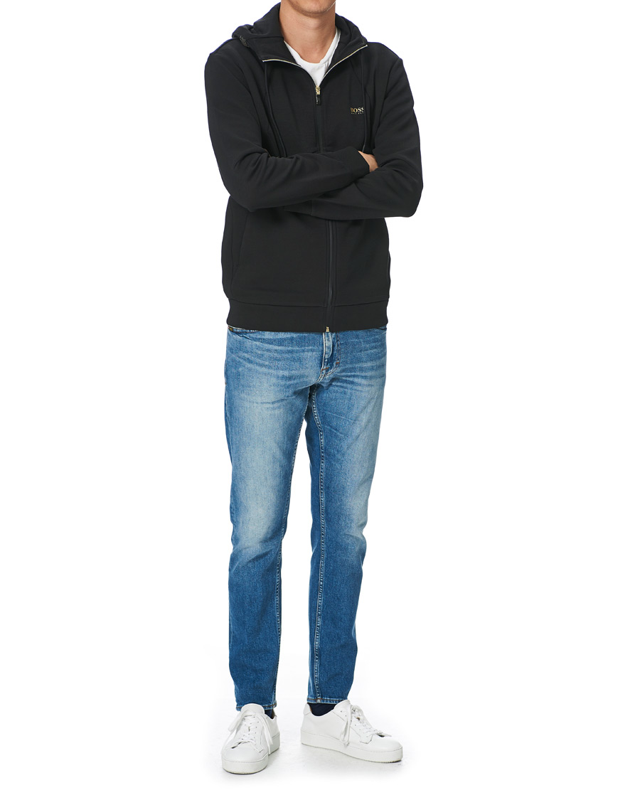 Heren | Truien | BOSS GREEN | BOSS Athleisure Saggy Full Zip Hoodie Black
