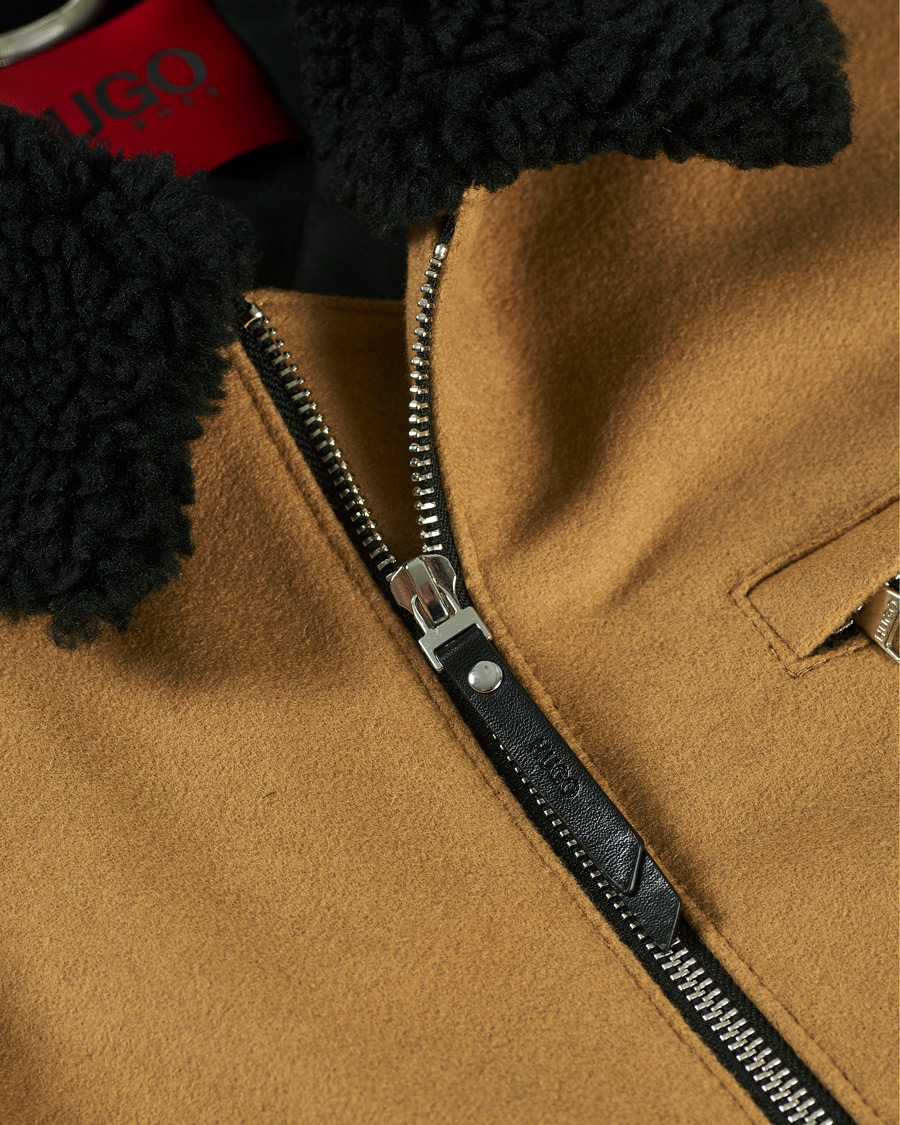 Heren | Jassen | HUGO | Bavi Shearling Jacket Medium Beige