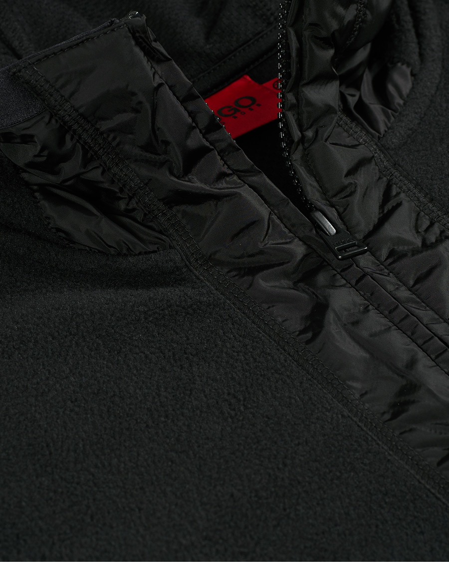 Heren | Truien | HUGO | Daymans Fleece Half Zip Sweater Black