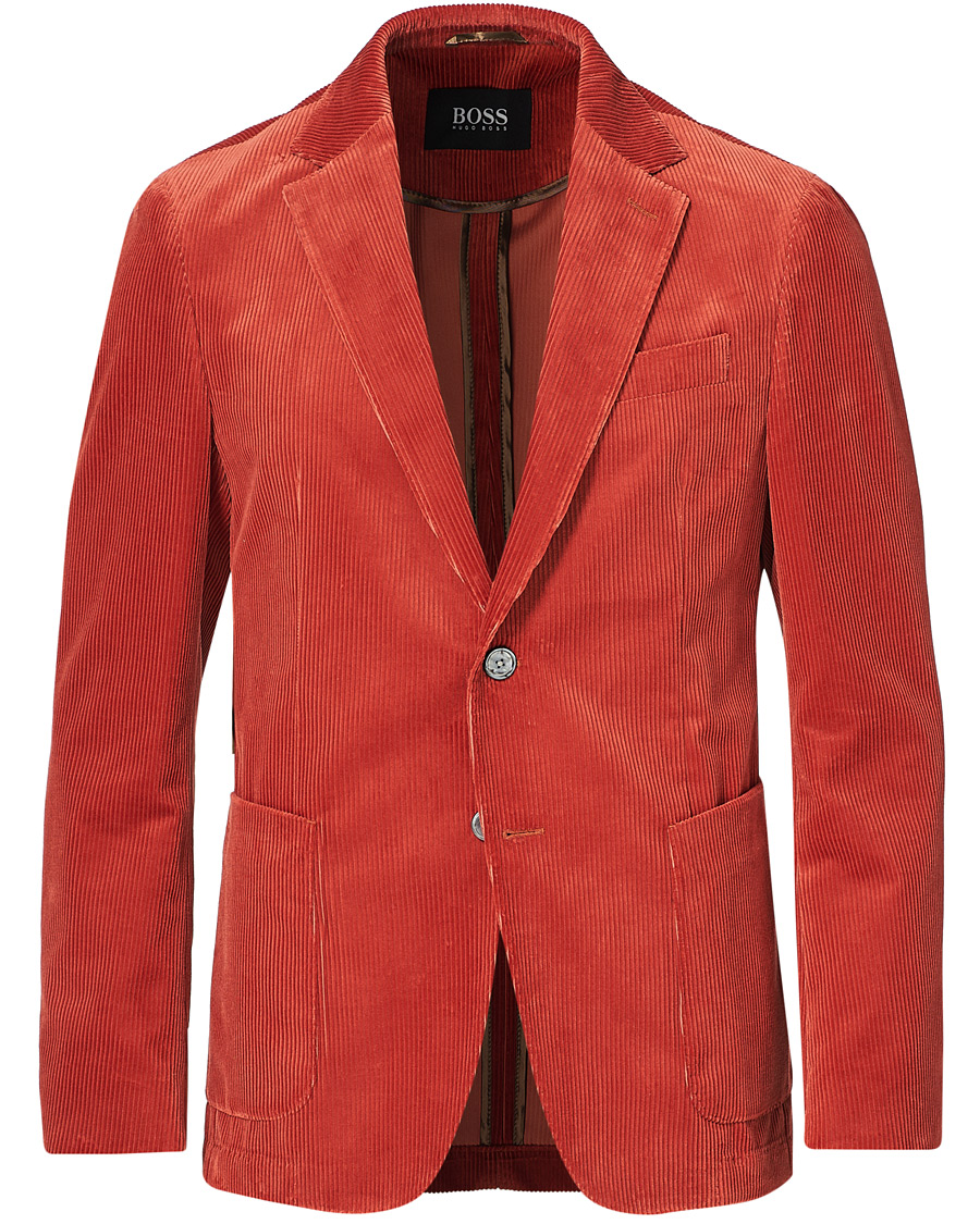 Heren | Blazers | BOSS BLACK | BOSS Hanry Corduroy Patch Pocket Blazer Medium Red