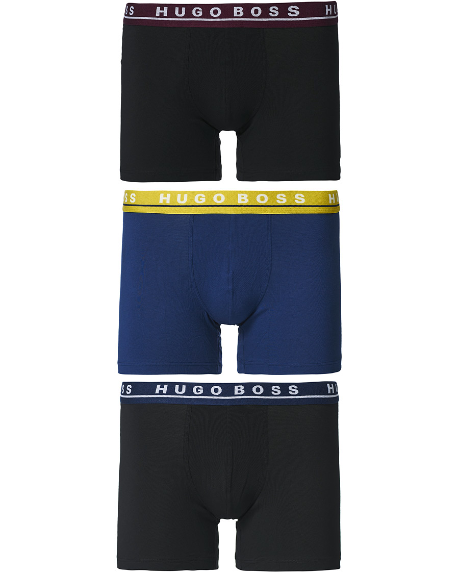 Heren | Ondergoed | BOSS BLACK | BOSS 3-Pack Boxer Brief Black/Blue/Navy