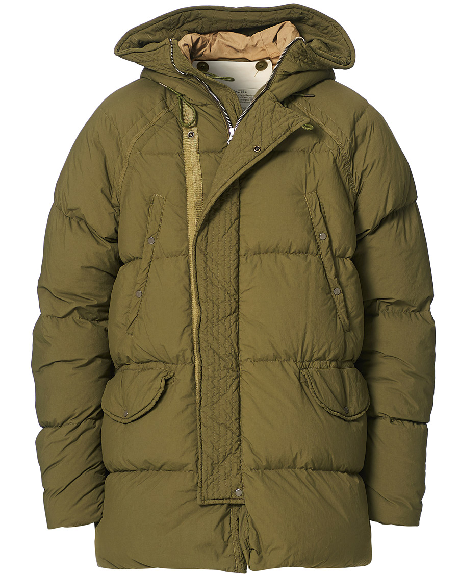 Heren | Jassen | Ten c | Deck Garment Dyed Down Parka Olive