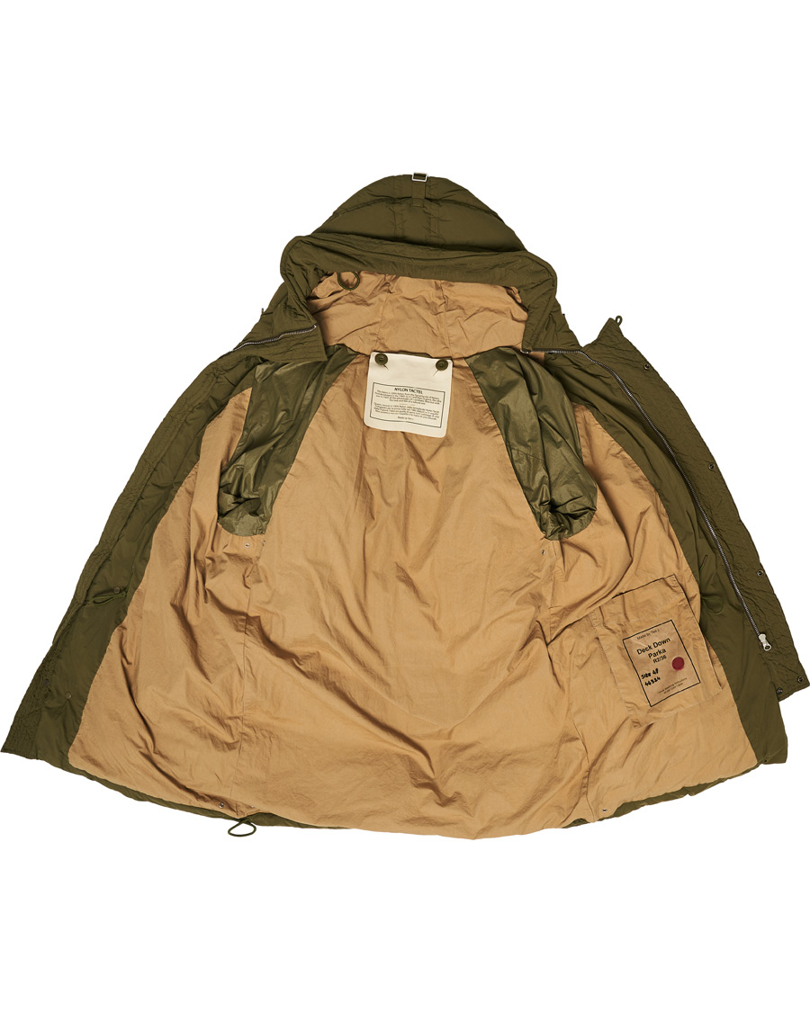 Heren | Jassen | Ten c | Deck Garment Dyed Down Parka Olive