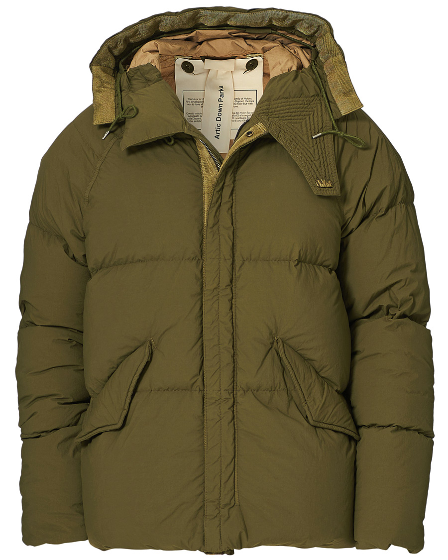 Heren | Jassen | Ten c | Artic Garment Dyed Down Jacket Olive