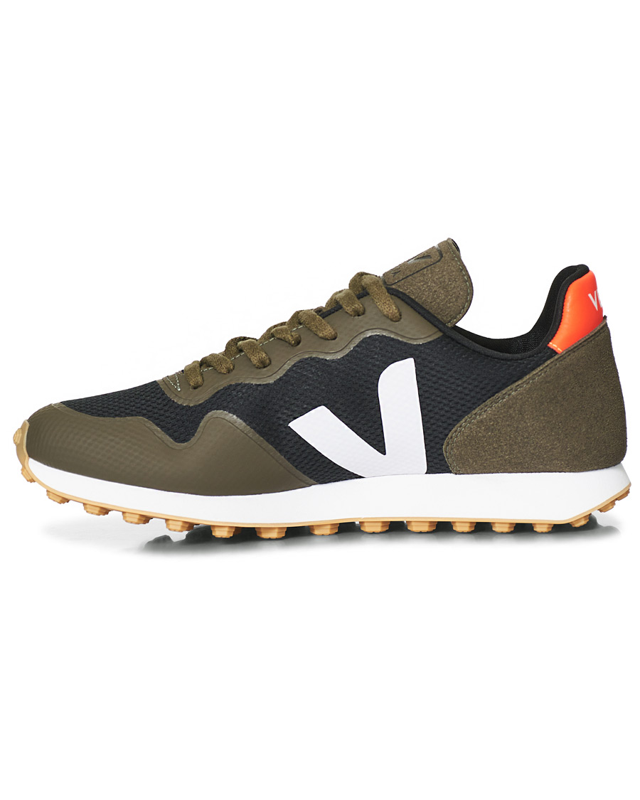 Heren | Veja SDU Vegan Running Sneaker Black/White/Khaki | Veja | SDU Vegan Running Sneaker Black/White/Khaki