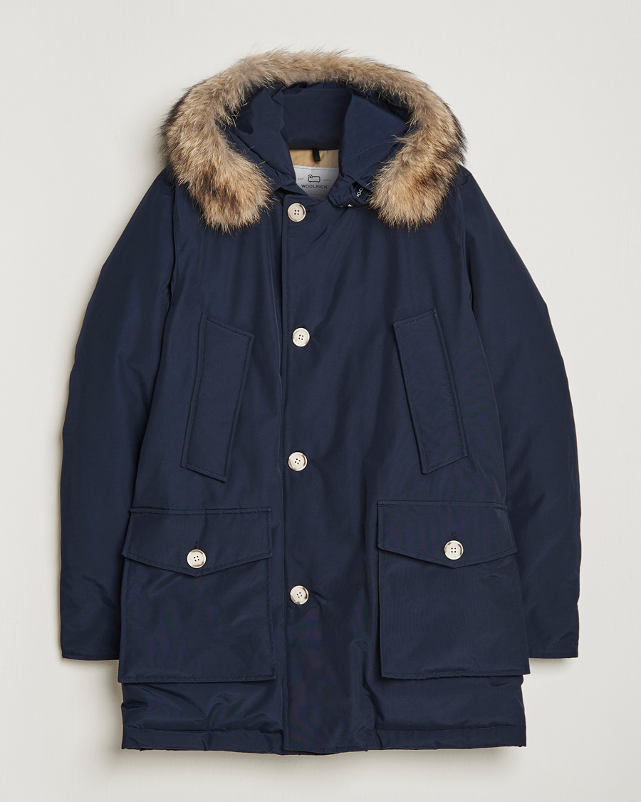 Heren | Jassen | Woolrich | Arctic Parka DF Melton Blue