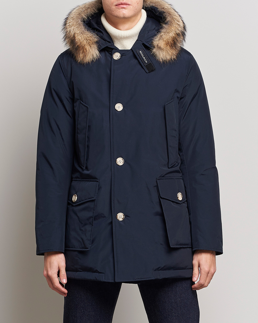 Heren | Jassen | Woolrich | Arctic Parka DF Melton Blue
