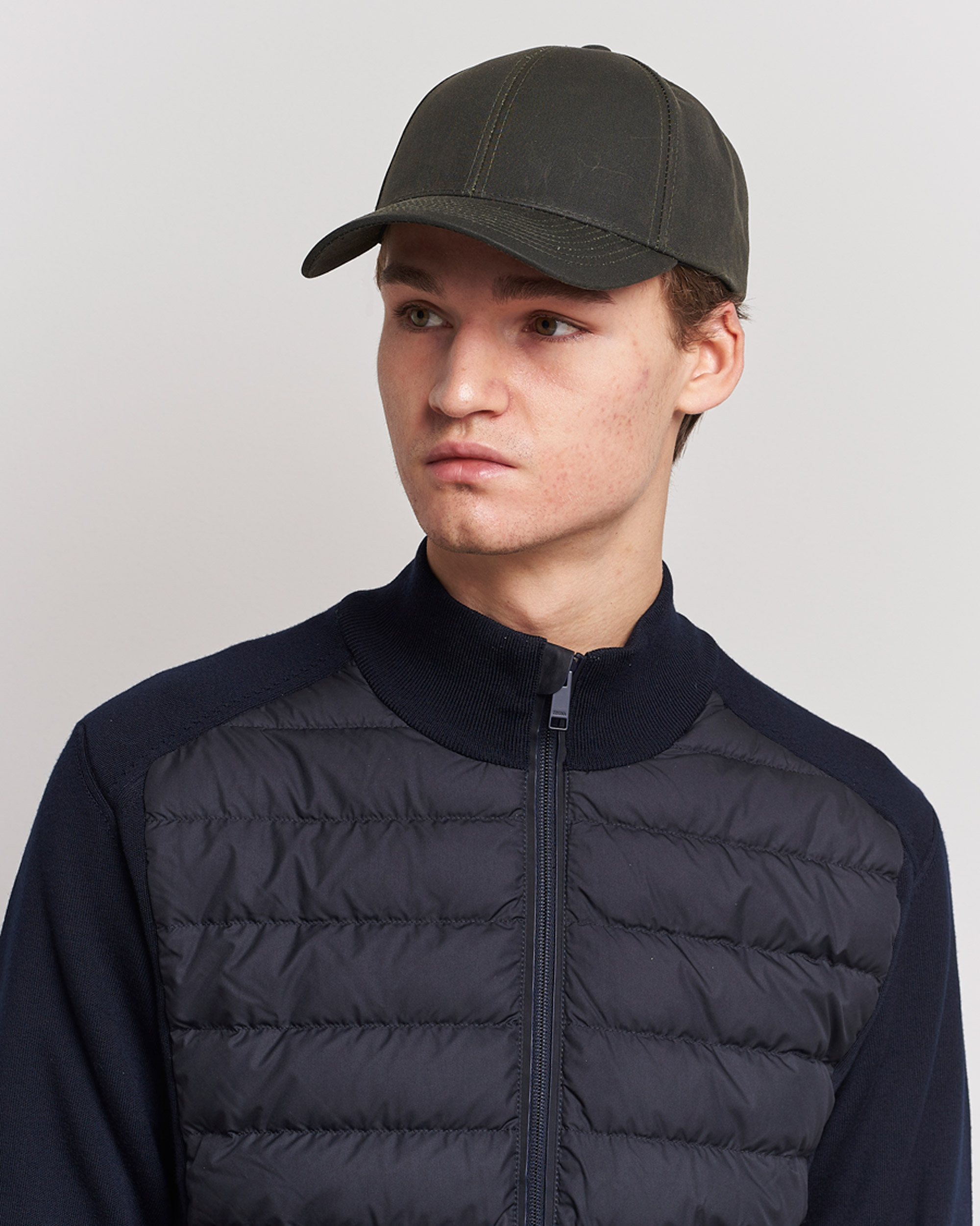 Heren | Afdelingen | Varsity Headwear | Oilskin Baseball Cap Ivy Green