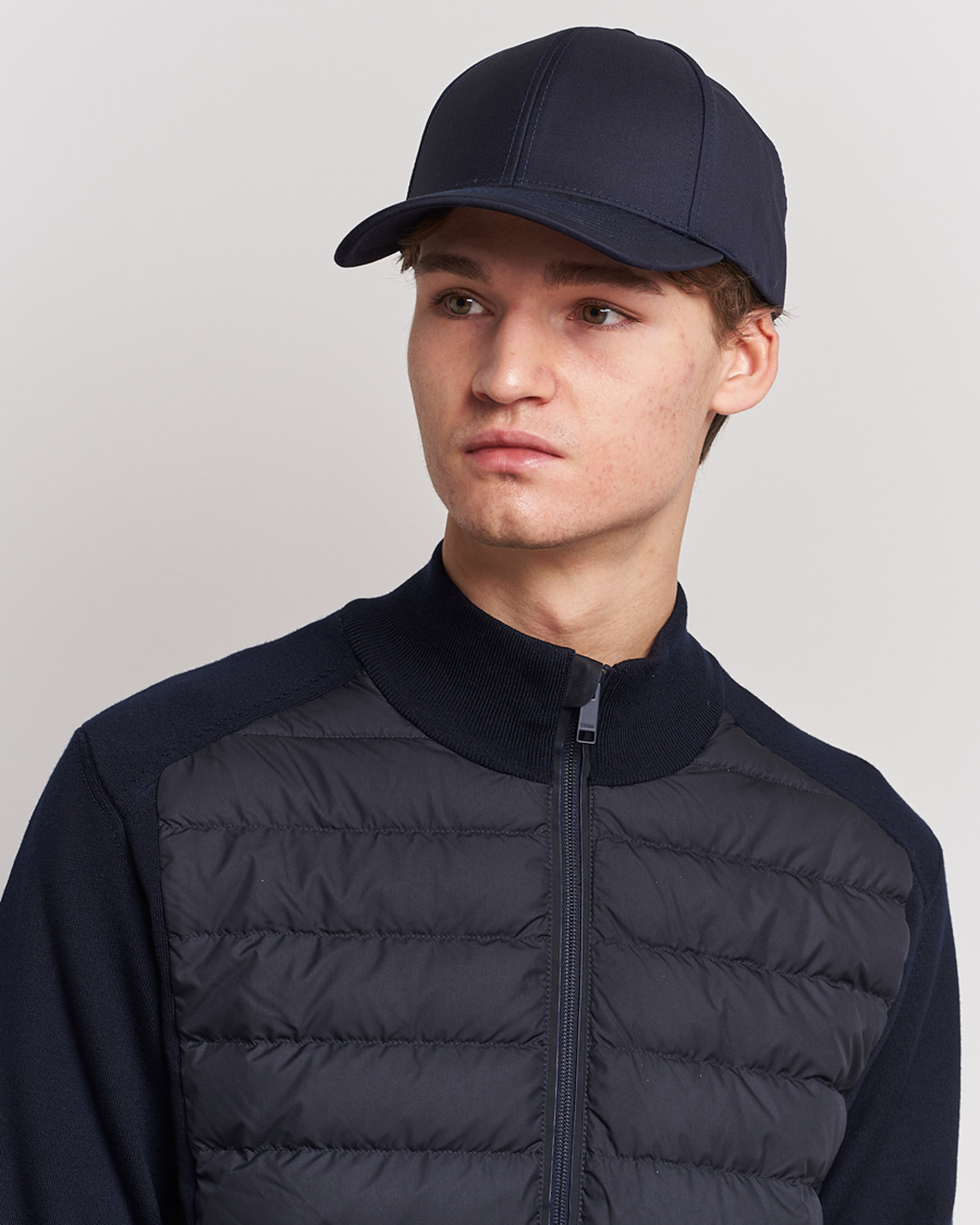 Heren | Afdelingen | Varsity Headwear | Wool Tech Baseball Cap Navy