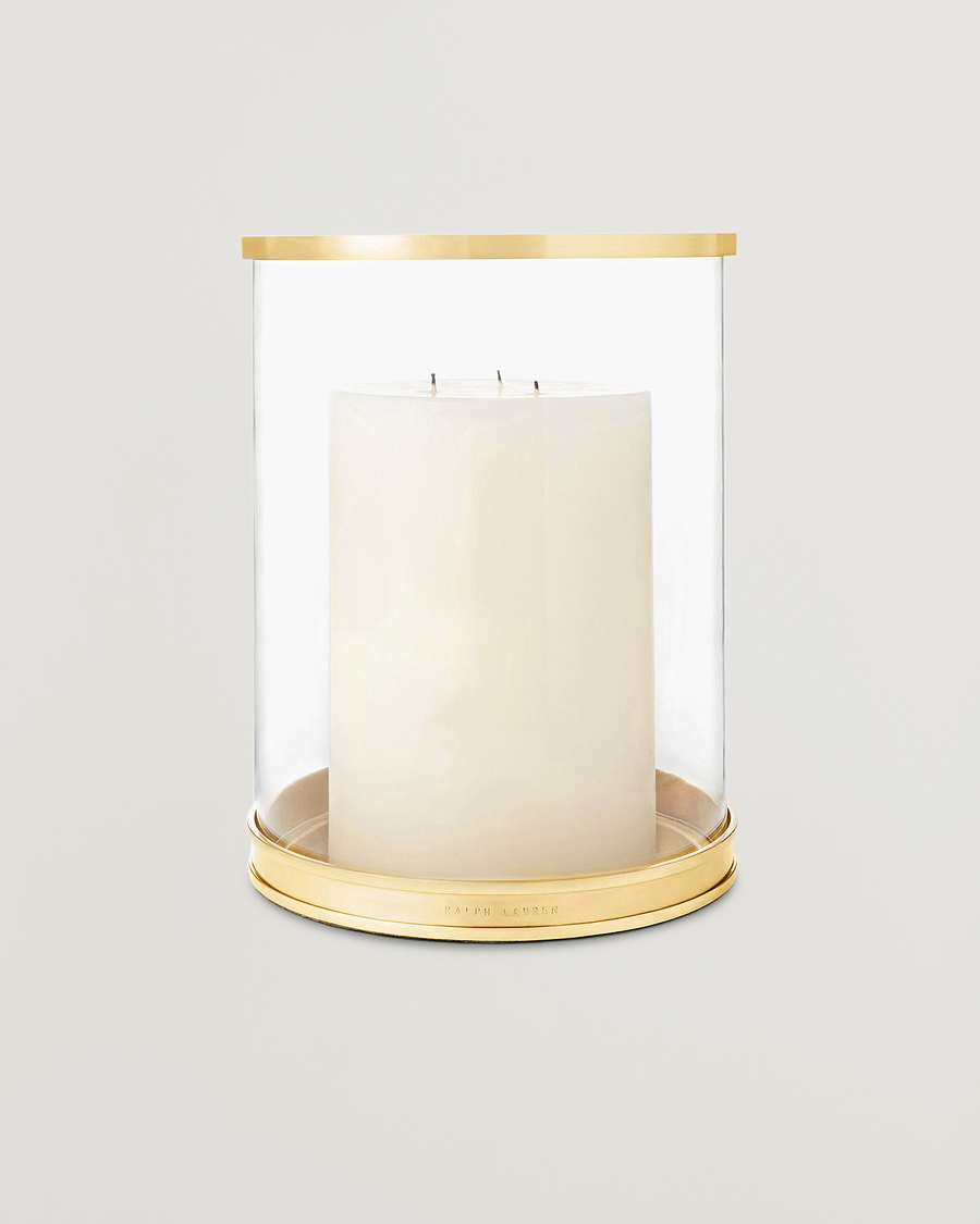 Heren | Thuis | Ralph Lauren Home | Modern Medium Hurricane Lamp Brass
