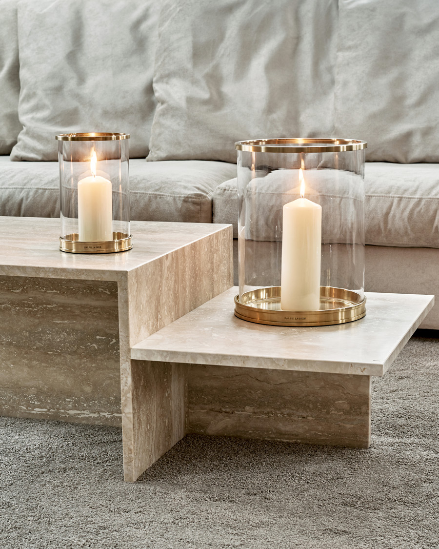 Heren | Thuis | Ralph Lauren Home | Modern Medium Hurricane Lamp Brass