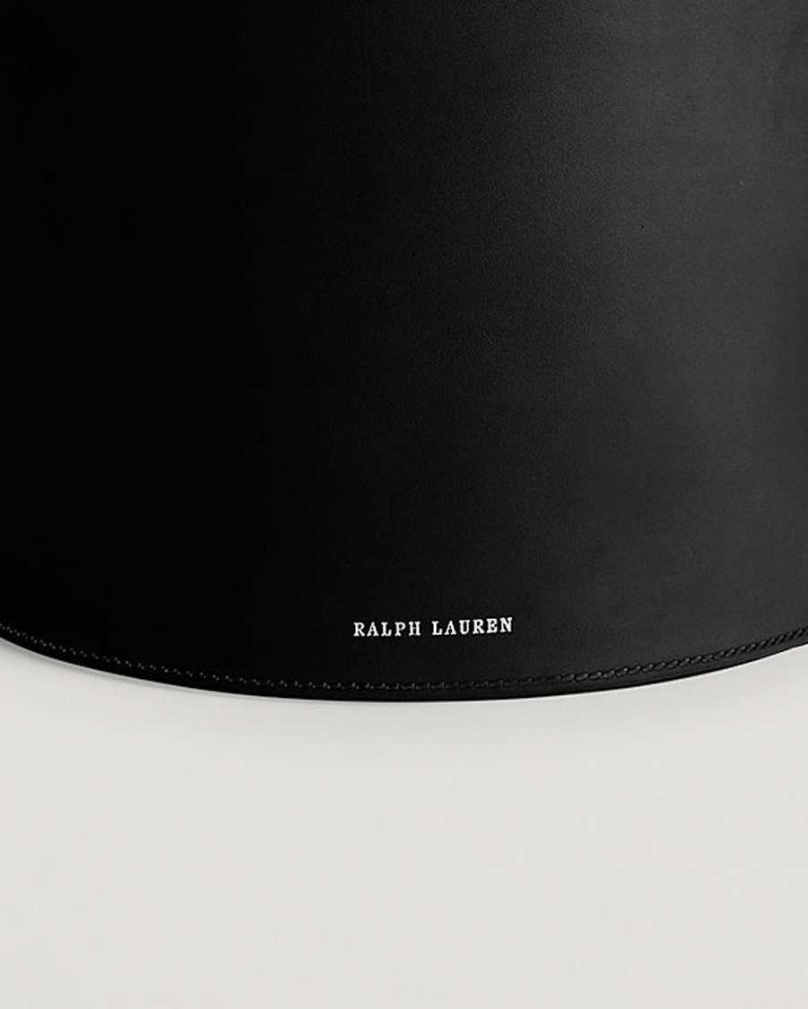 Heren |  | Ralph Lauren Home | Brennan Leather Waste Bin Black