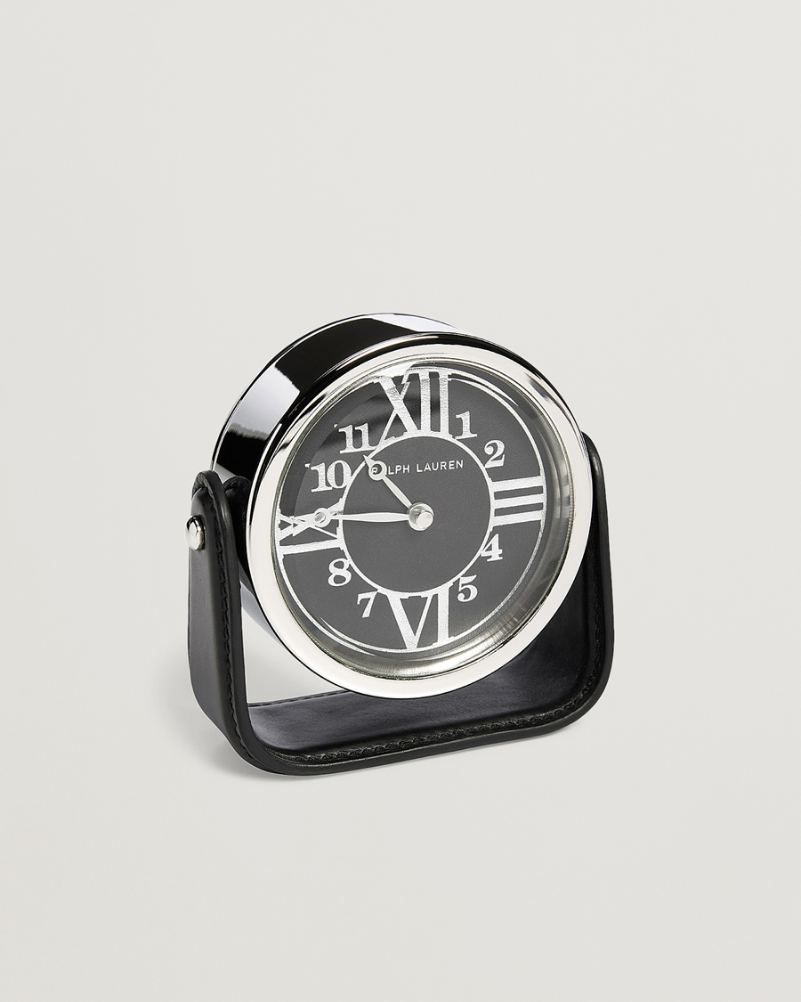 Heren | Ralph Lauren Home Brennan Table Clock Black | Ralph Lauren Home | Brennan Table Clock Black