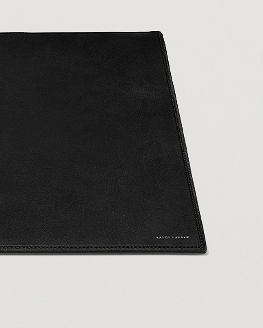 Men |  | Ralph Lauren Home | Brennan Small Leather Desk Blotter Black