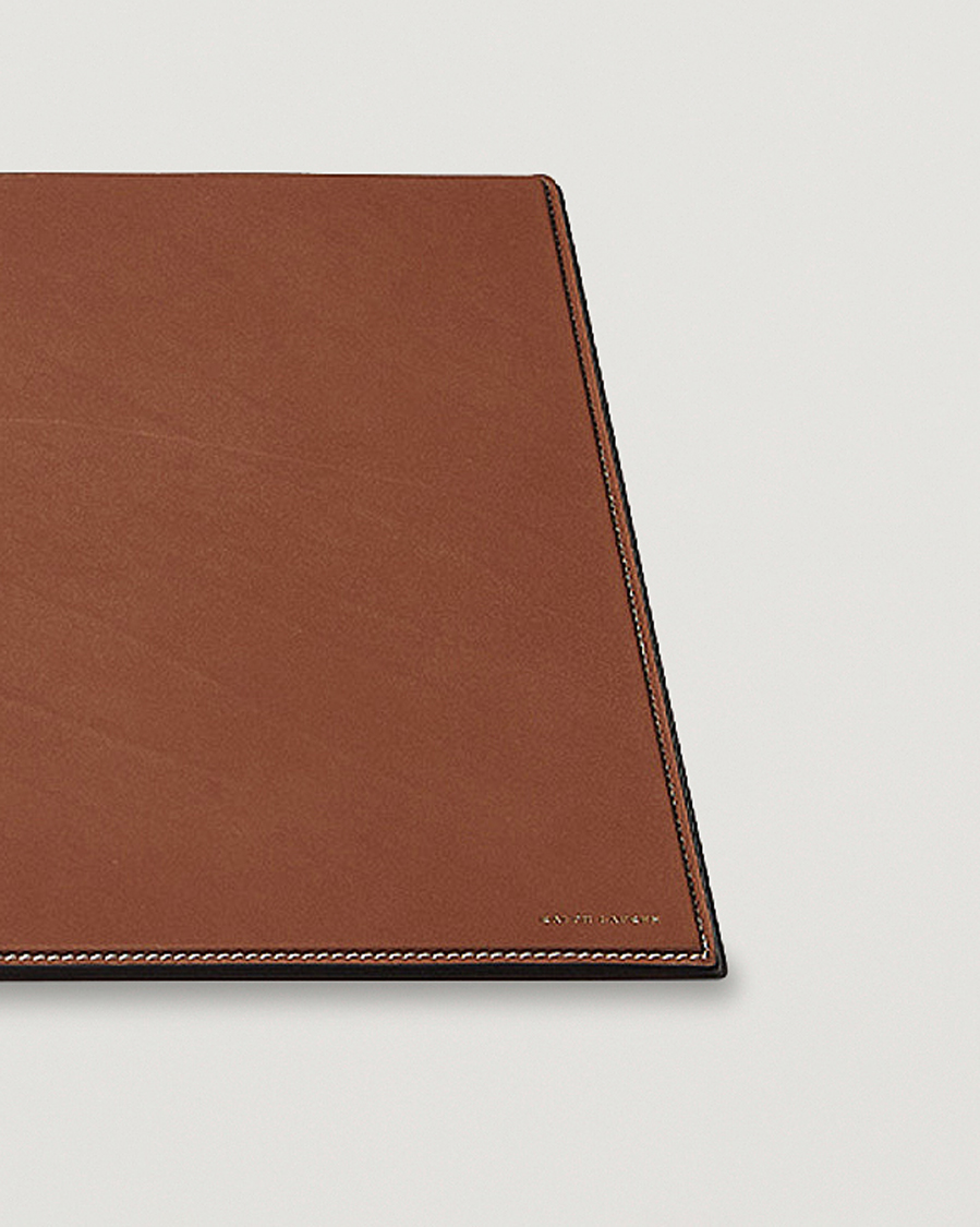 Heren | Thuis | Ralph Lauren Home | Brennan Small Leather Desk Blotter Saddle Brown