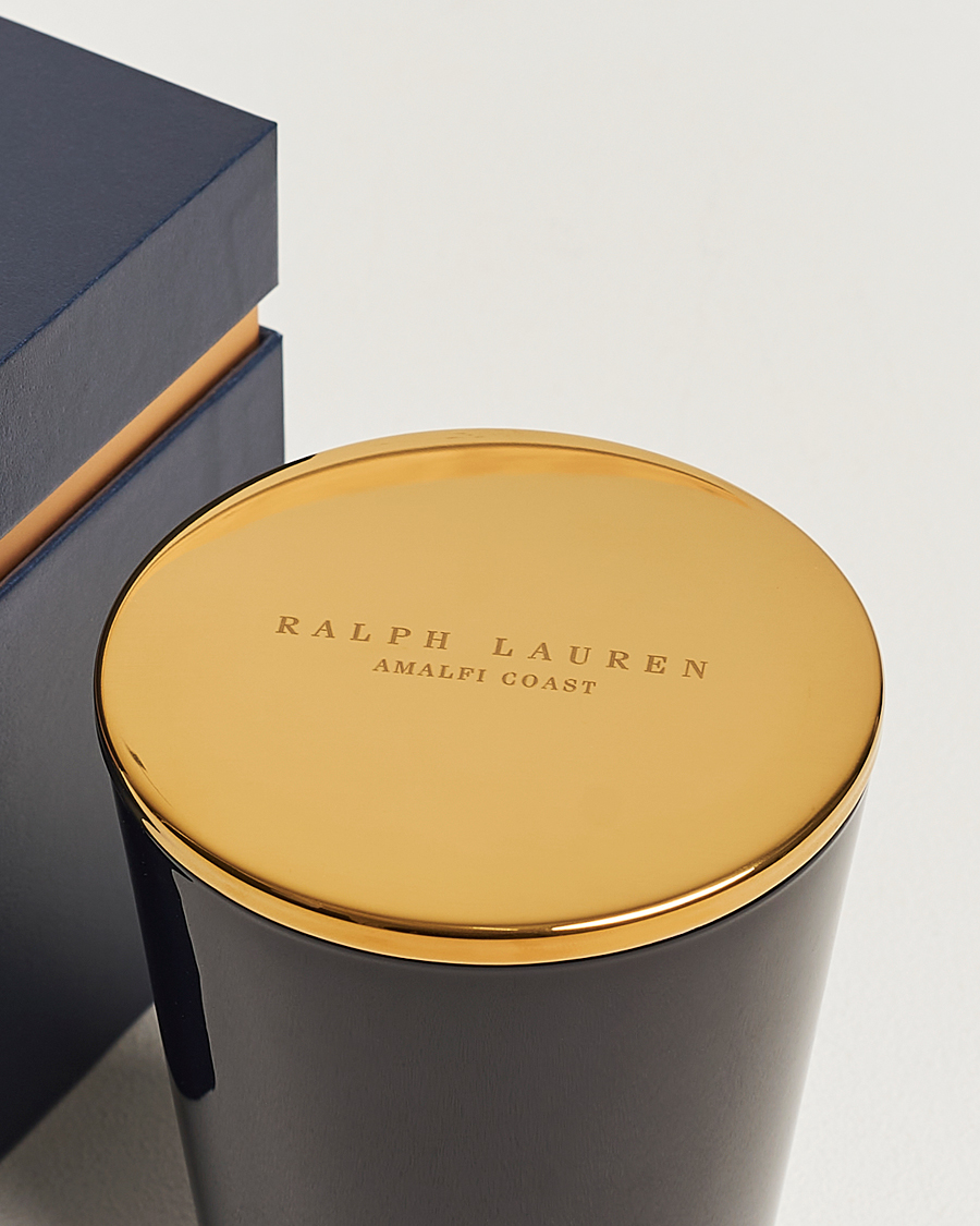 Men | Scented Candles | Ralph Lauren Home | Amalfi Coast Single Wick Candle Navy/Gold