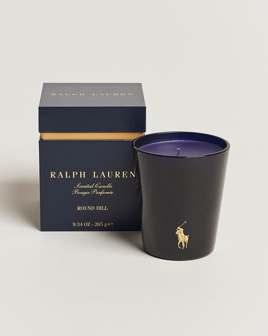 Heren | Geurkaarsen | Ralph Lauren Home | Round Hill Single Wick Candle Navy/Gold