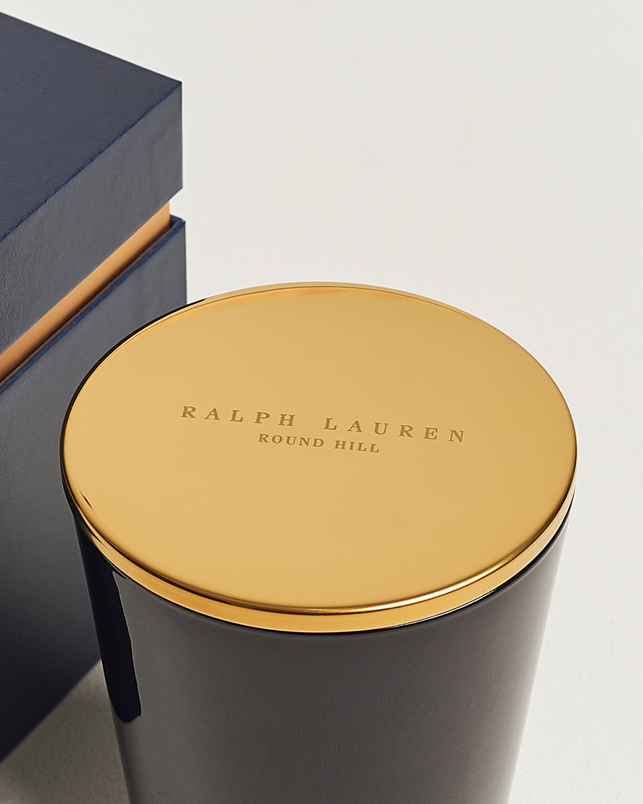 Heren | Lifestyle | Ralph Lauren Home | Round Hill Single Wick Candle Navy/Gold