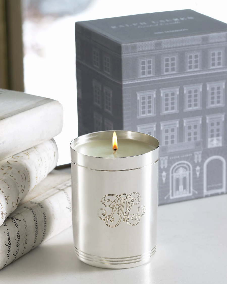 Heren |  | Ralph Lauren Home | 888 Madison Flagship Single Wick Candle Silver