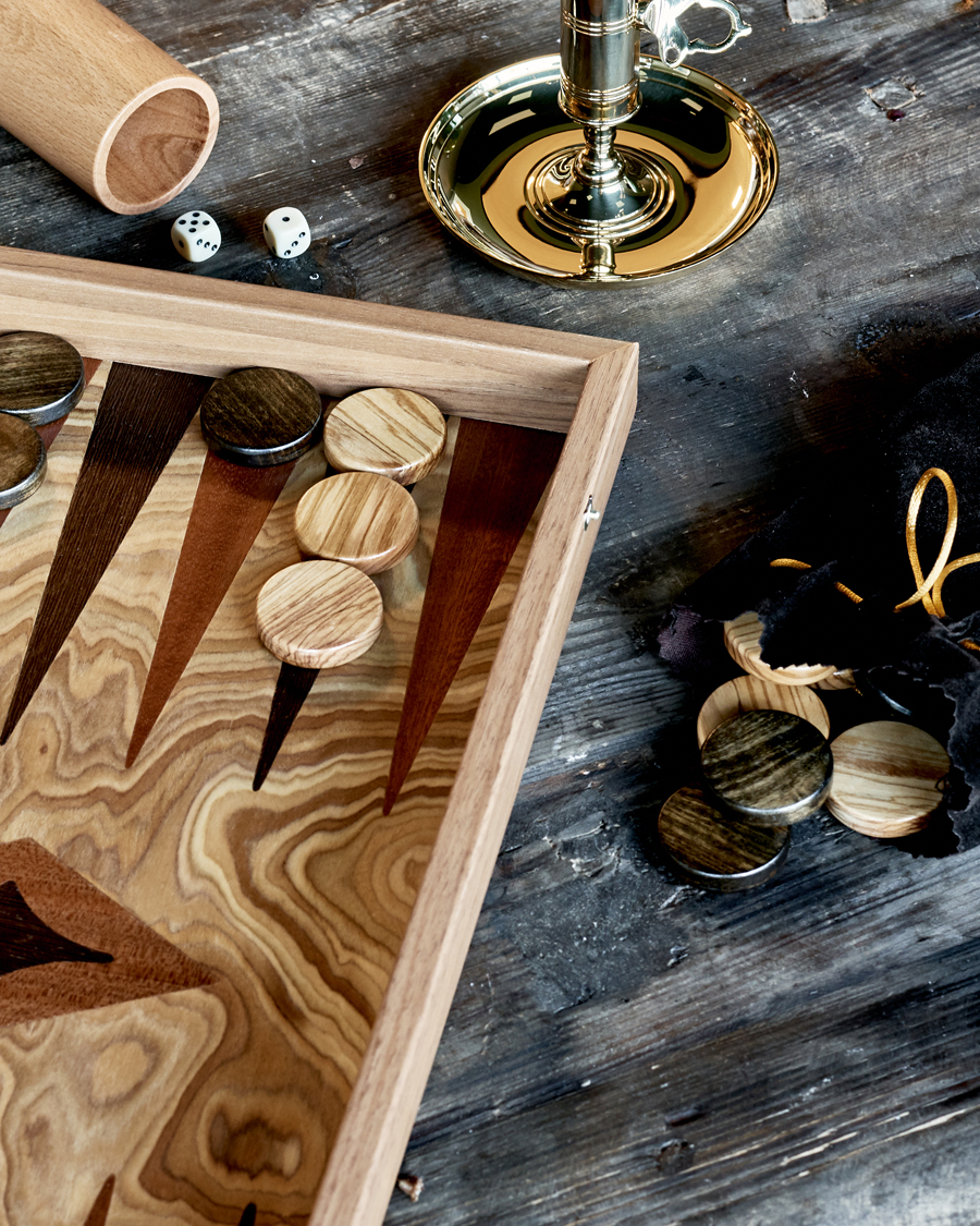 Heren | Spellen | Manopoulos | Olive Burl Large Backgammon