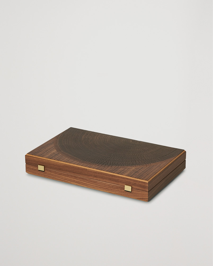 Heren | Lifestyle | Manopoulos | Walnut Natural Tree Large Backgammon