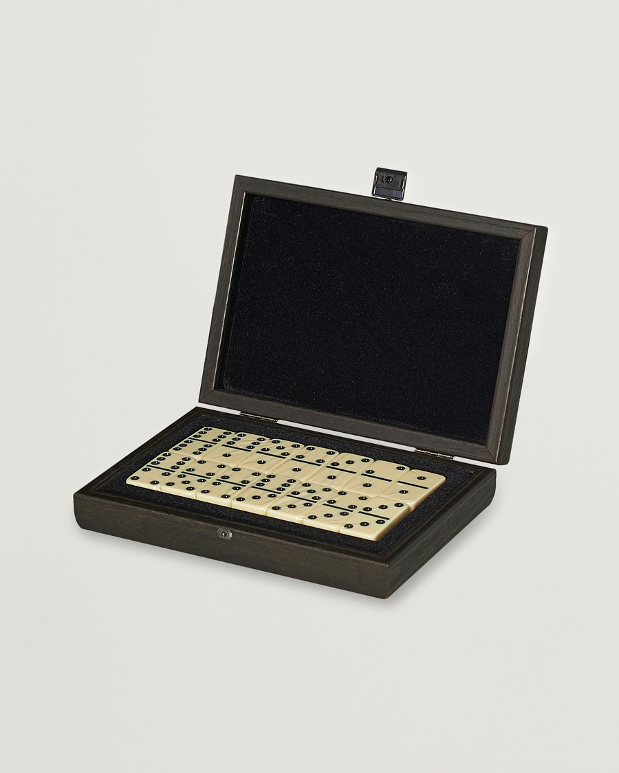 Heren | Spellen | Manopoulos | Wooden Domino Case Black