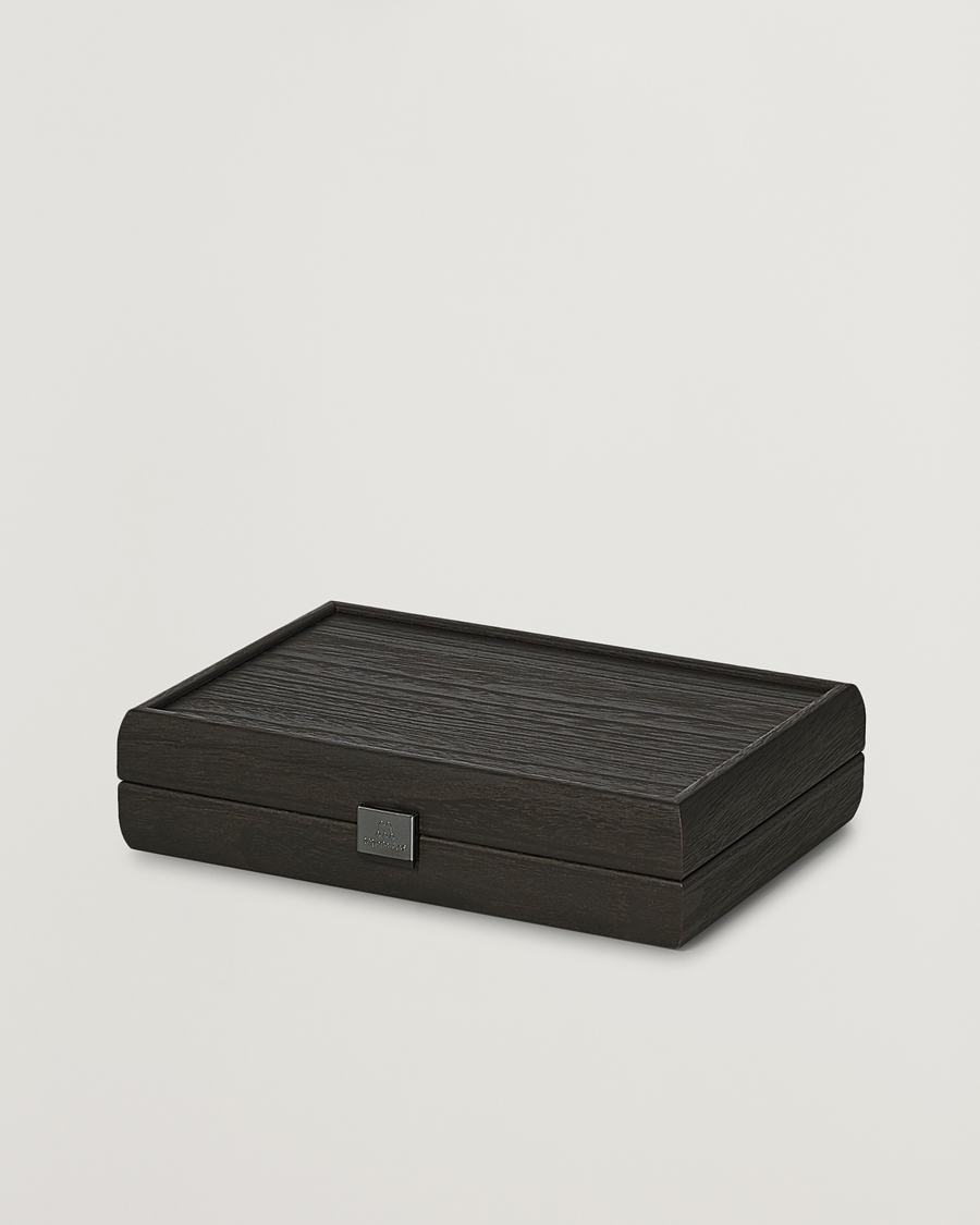 Heren | Voor de thuisliefhebber | Manopoulos | Wooden Domino Case Black