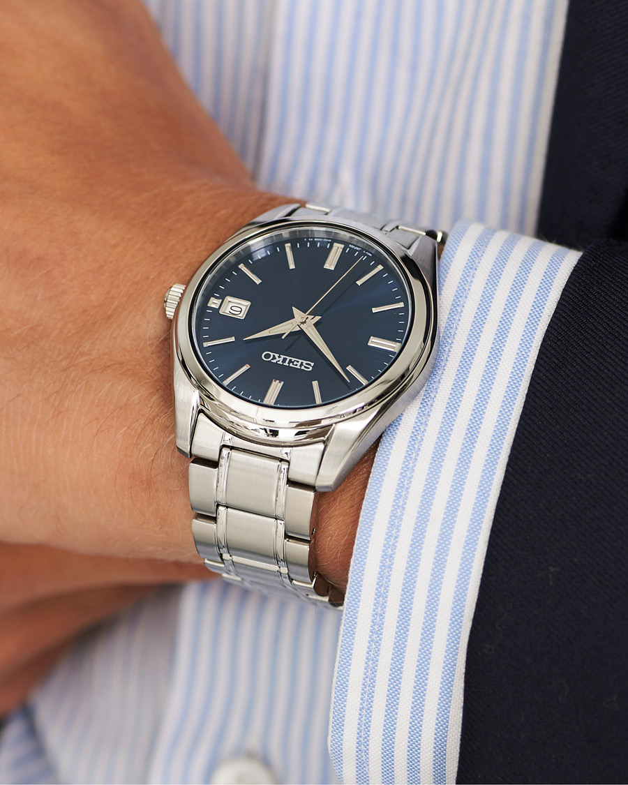 Heren | Horloges | Seiko | Sapphire 40mm Steel Blue Dial