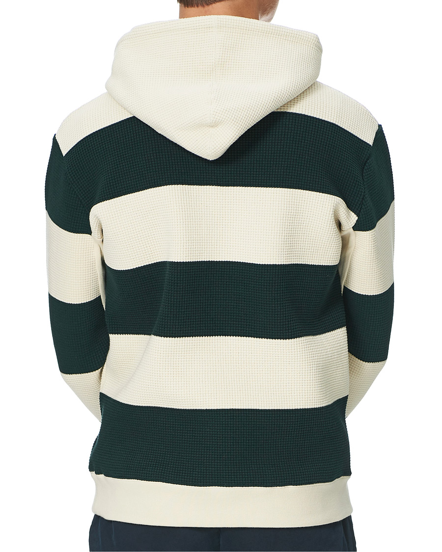 Heren | Truien | BEAMS PLUS | Thermal Hoodie White/Green