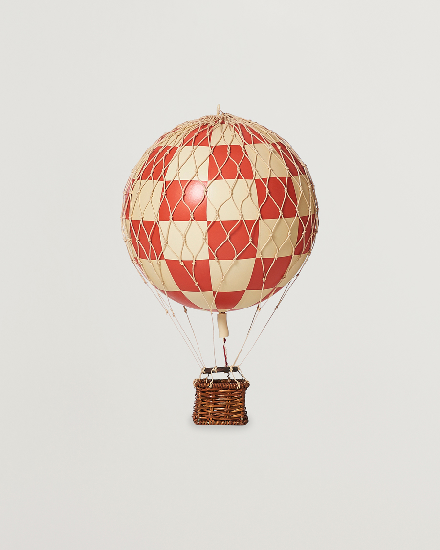 Heren | Decoratie | Authentic Models | Travels Light Balloon Check Red