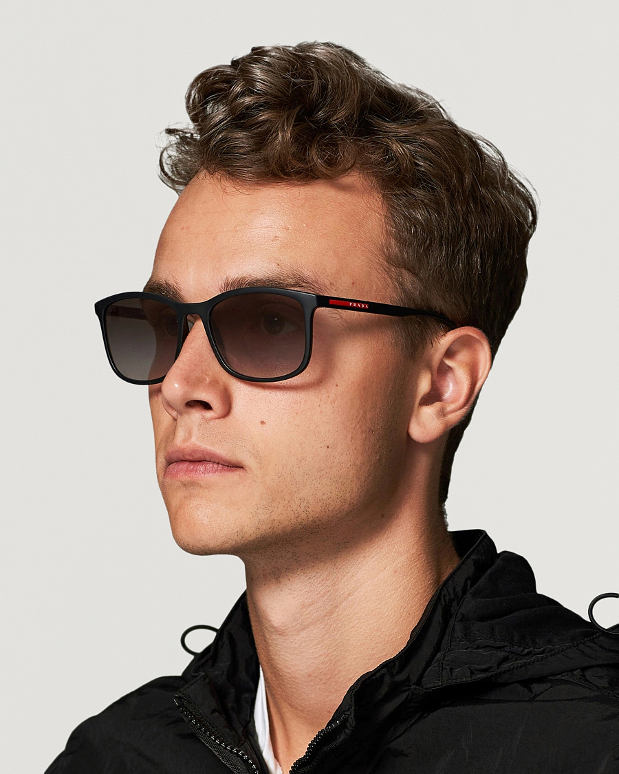 Heren | D-frame zonnebrillen | Prada Linea Rossa | 0PS 01TS Sunglasses Black/Gradient