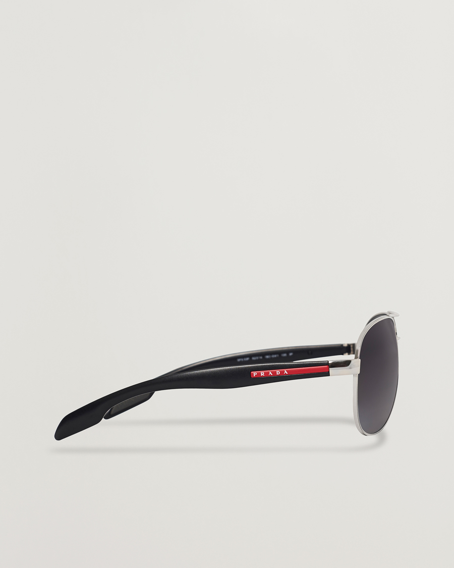 Heren | Prada Linea Rossa 0PS 53PS Polarized Sunglasses Silver | Prada Linea Rossa | 0PS 53PS Polarized Sunglasses Silver