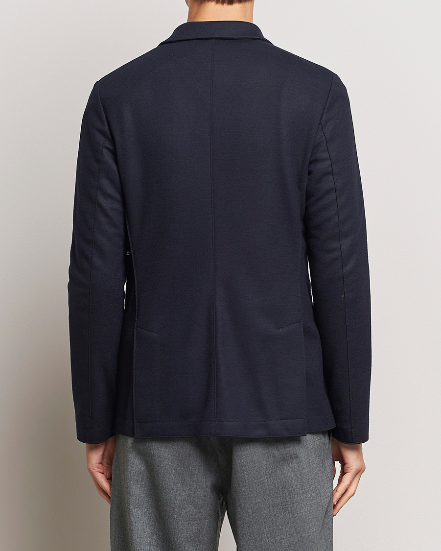 Heren | Blazers | Harris Wharf London | Two Button Vented Superfine Merino Blazer Navy