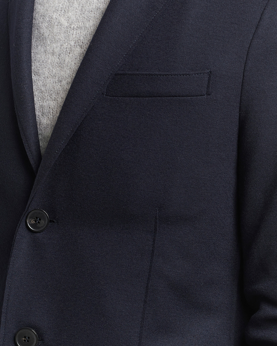 Heren | Blazers | Harris Wharf London | Two Button Vented Superfine Merino Blazer Navy