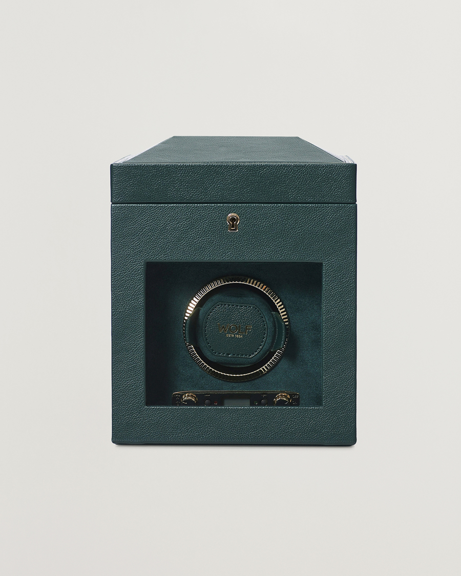 Heren | WOLF British Racing Green Single Watch Winder | WOLF | British Racing Green Single Watch Winder