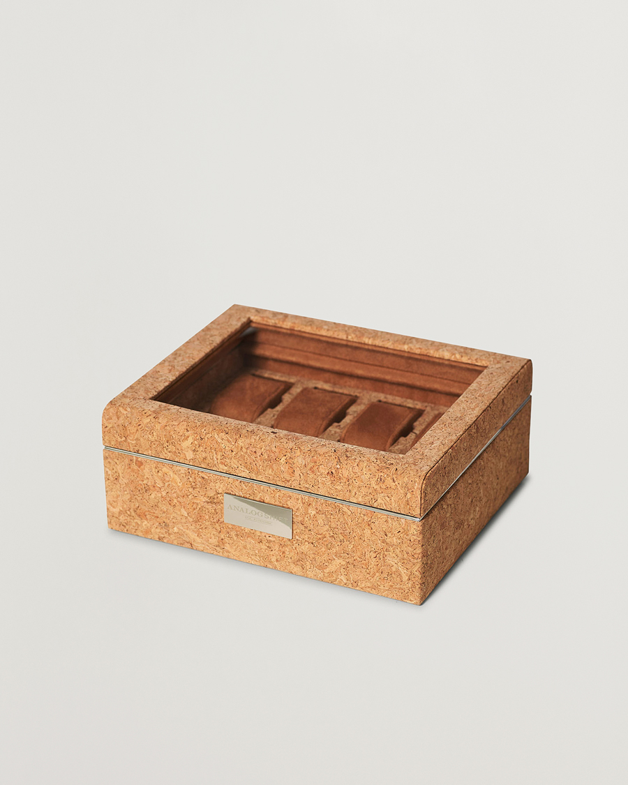 Heren |  | WOLF | Analog/Shift 1976 8 Piece Watch Box Cork