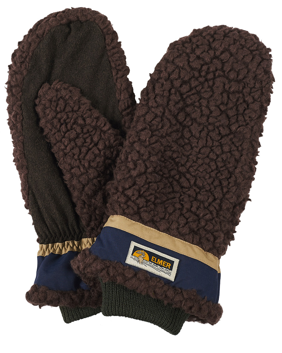 Heren | Elmer by Swany Miyo Wool Teddy Mittens Brown | Elmer by Swany | Miyo Wool Teddy Mittens Brown