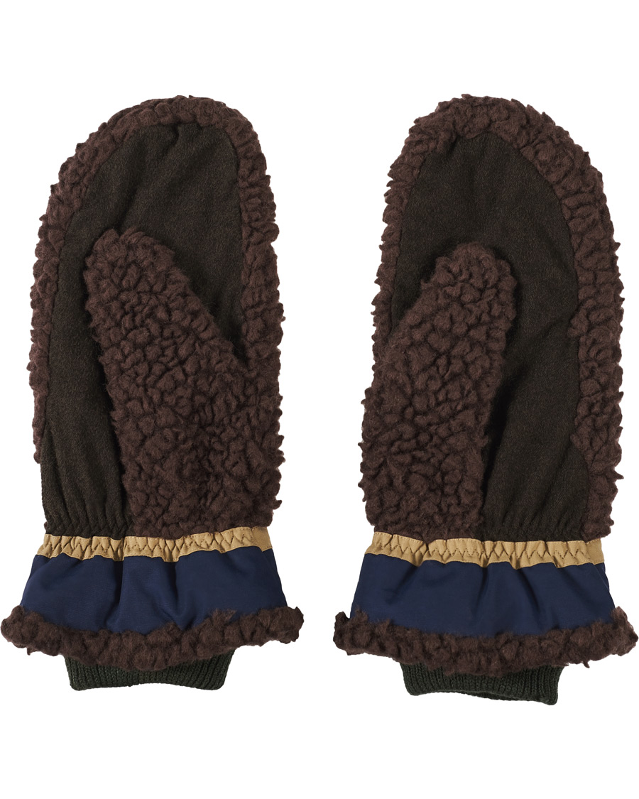 Heren | Elmer by Swany Miyo Wool Teddy Mittens Brown | Elmer by Swany | Miyo Wool Teddy Mittens Brown