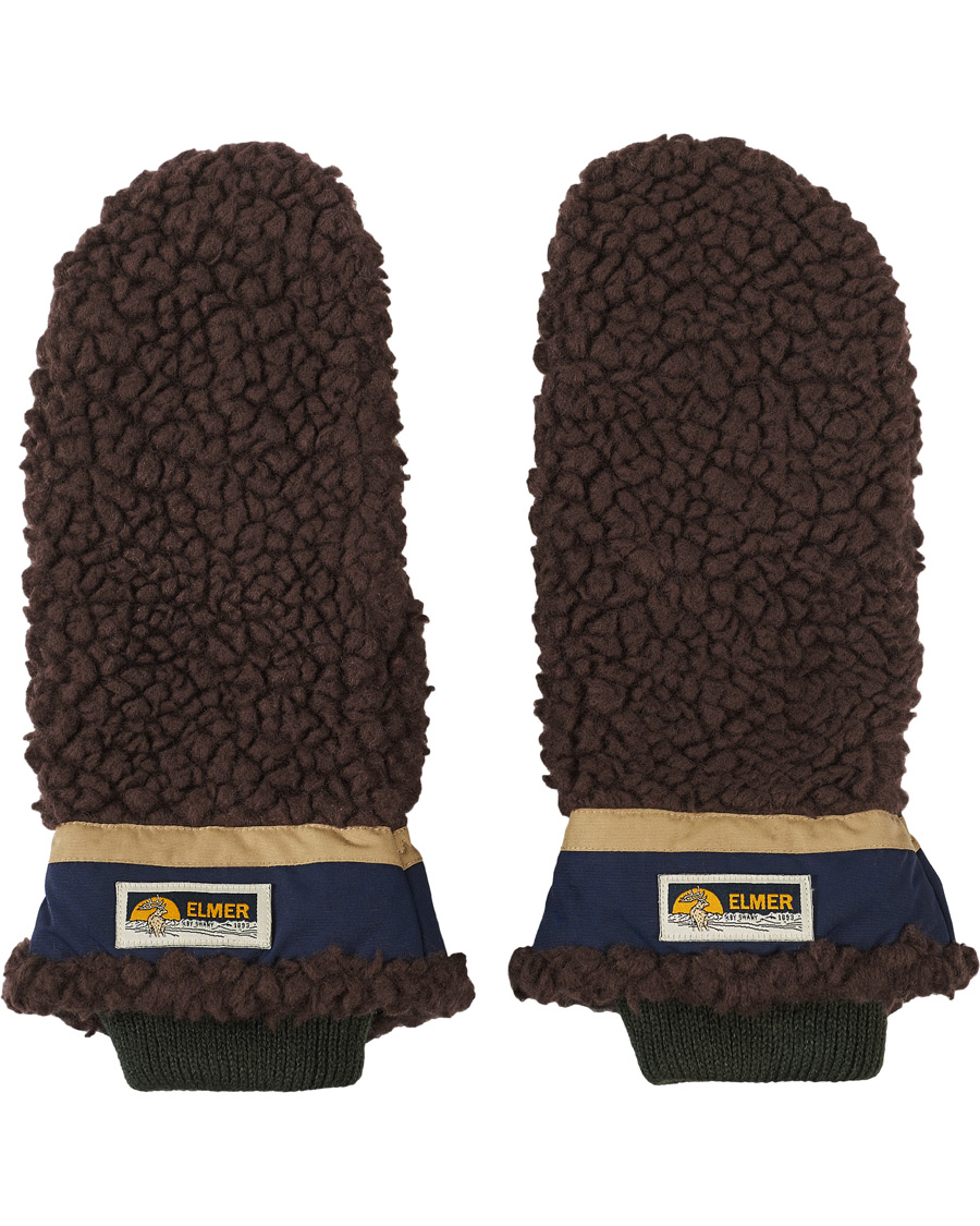 Heren | Elmer by Swany Miyo Wool Teddy Mittens Brown | Elmer by Swany | Miyo Wool Teddy Mittens Brown