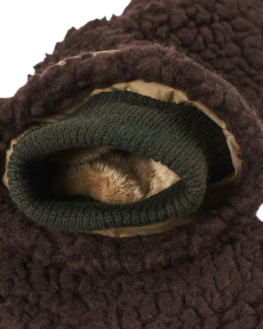 Heren | Elmer by Swany Miyo Wool Teddy Mittens Brown | Elmer by Swany | Miyo Wool Teddy Mittens Brown