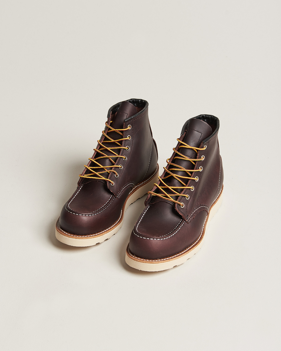 Heren | Handgemaakte schoenen | Red Wing Shoes | Moc Toe Boot Black Cherry Excalibur Leather