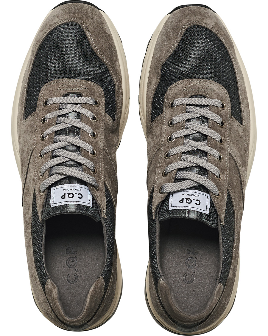 Heren | C.QP Stride Suede/Nylon Runner Granit | CQP | C.QP Stride Suede/Nylon Runner Granit