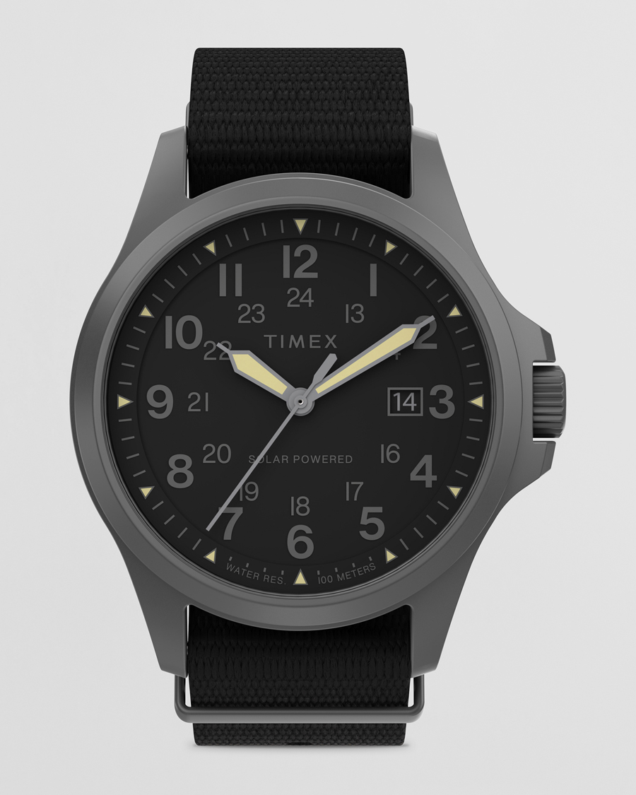 Heren | Timex Field Post Solar Watch 41mm Black Dial | Timex | Field Post Solar Watch 41mm Black Dial