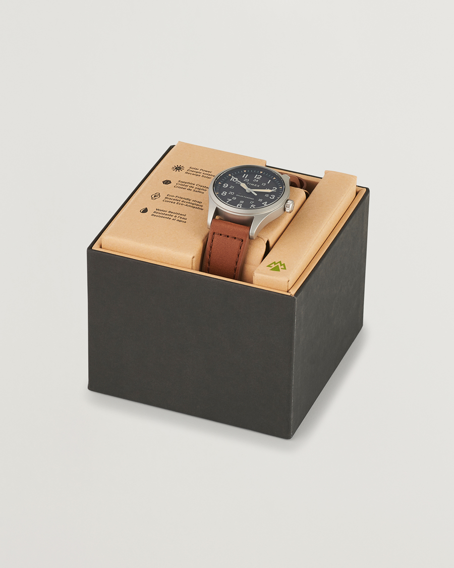 Heren | Timex Field Post Solar Watch 36mm Brown/Black | Timex | Field Post Solar Watch 36mm Brown/Black