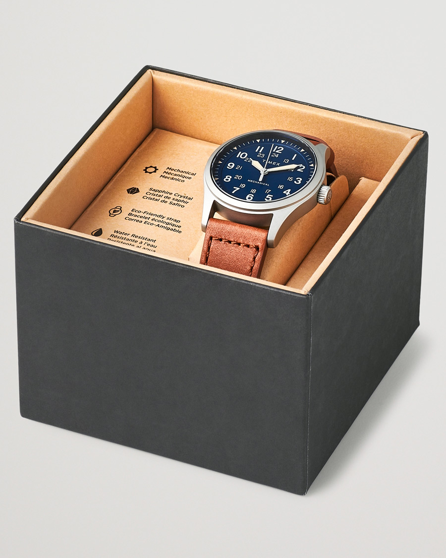 Heren | Timex Field Post Mechanical Watch 38mm Blue Dial | Timex | Field Post Mechanical Watch 38mm Blue Dial
