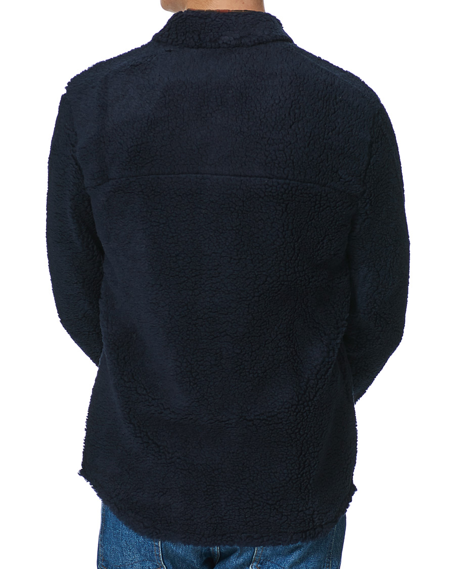 Heren | Overhemden | Holubar | M155 Fleece Overshirt Dark Blue