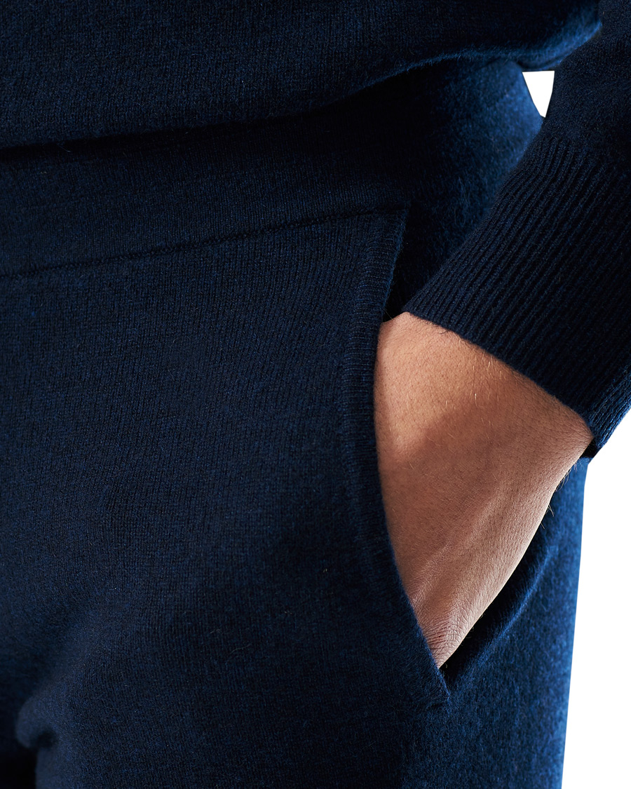 Heren | Broeken | People's Republic of Cashmere | Cashmere Sweatpants Navy