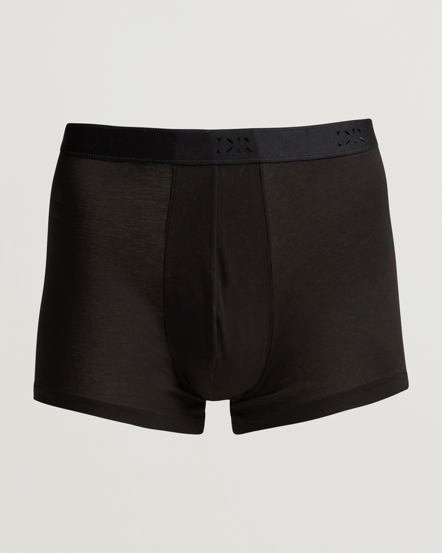 Heren | Ondergoed | Derek Rose | Pima Cotton Stretch Trunk Black
