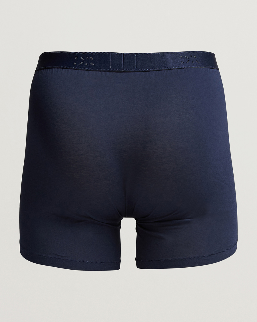 Heren | Best of British | Derek Rose | Pima Cotton Stretch Trunk Navy